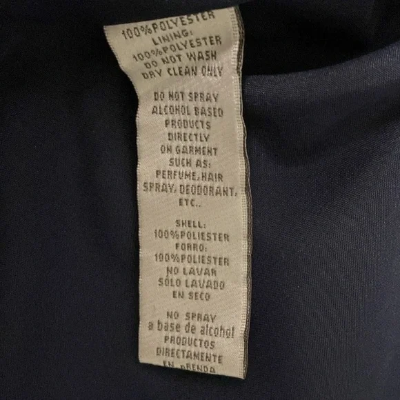 Gather & Gown navy blue bridesmaid formal wedding dress size 8 lined - Picture 12 of 12